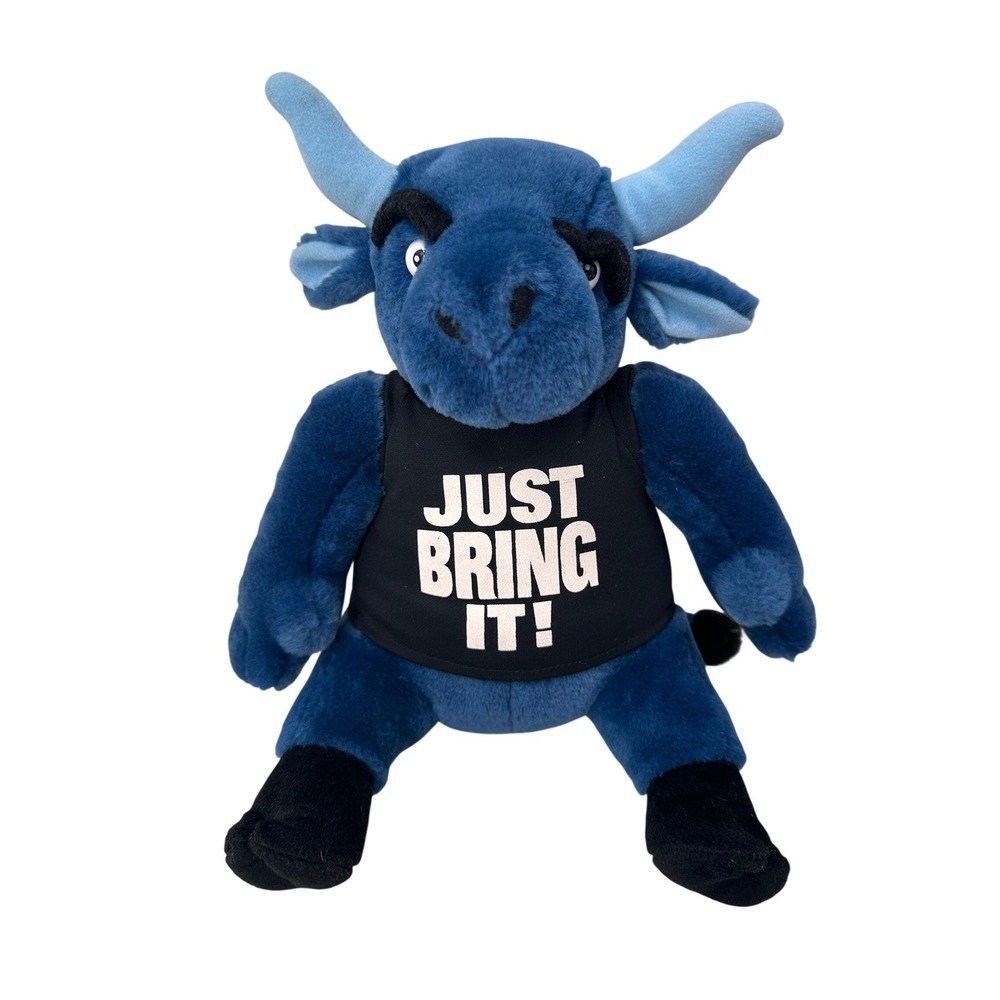 WWE The Rock Brahma Bull Plush Stuffed Animal‎ Vintage 2001 WWF Just Bring It